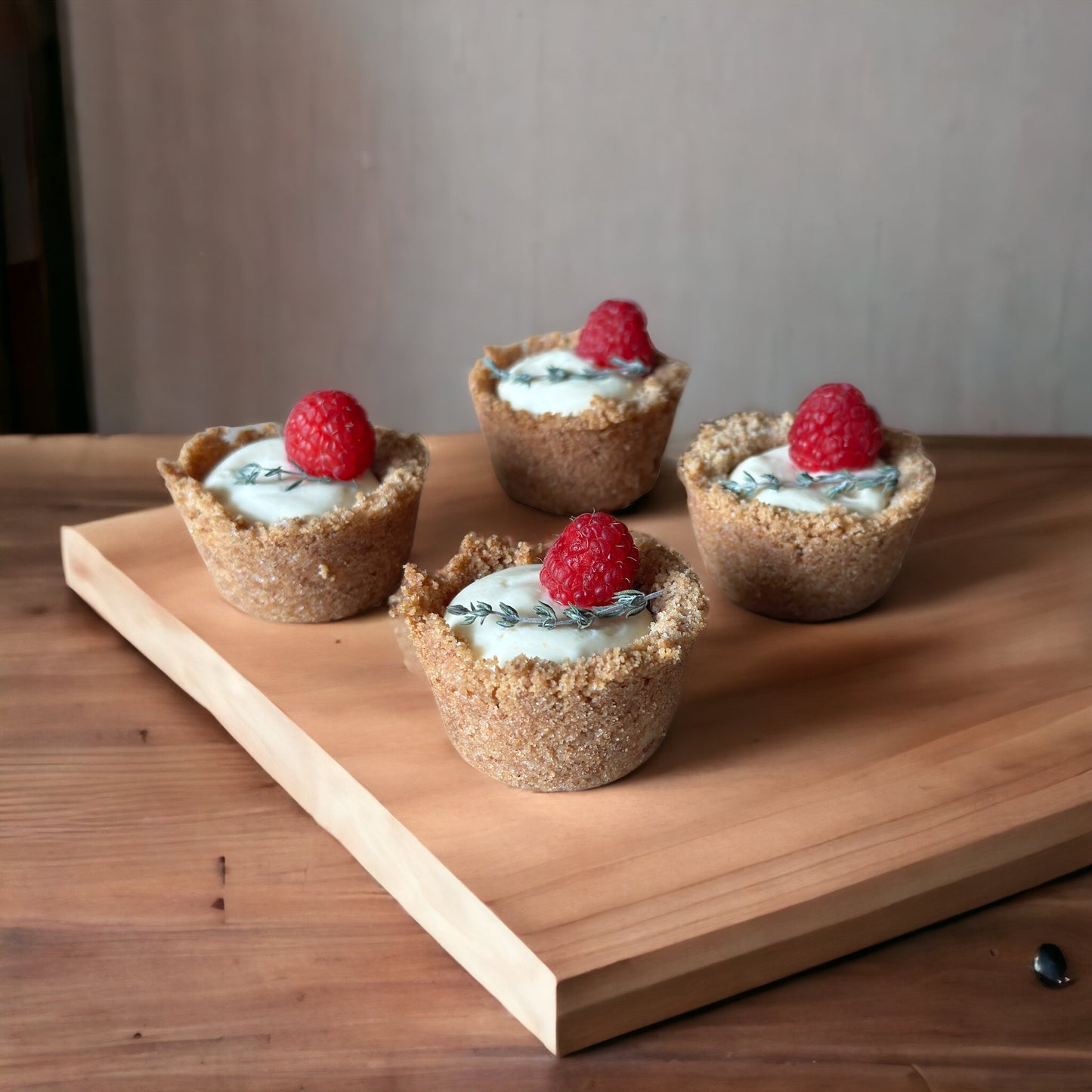 Mini passion fruit cheesecake